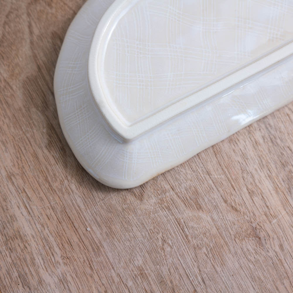 白均窯 半月皿 -器市-