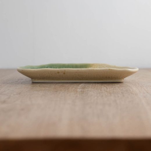 黄瀬戸吹き 半月皿 -器市-