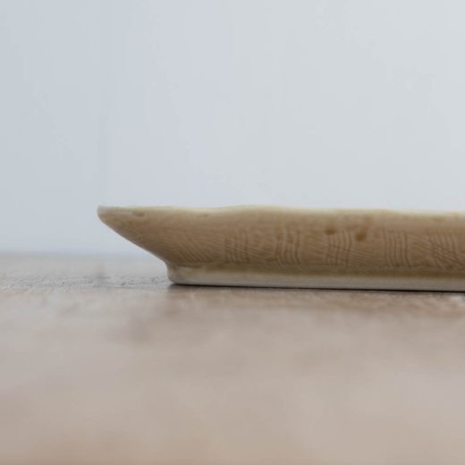 黄瀬戸吹き 半月皿 -器市-