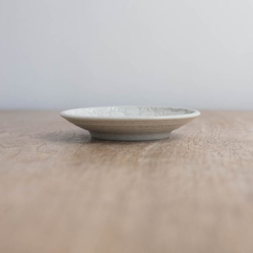 白麻波紋 丸3寸皿 -器市-