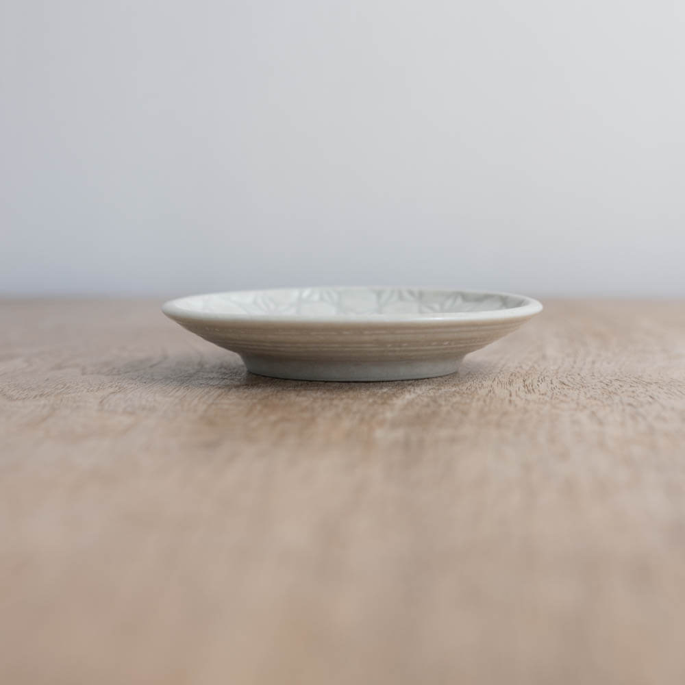 白麻波紋 丸3寸皿 -器市-