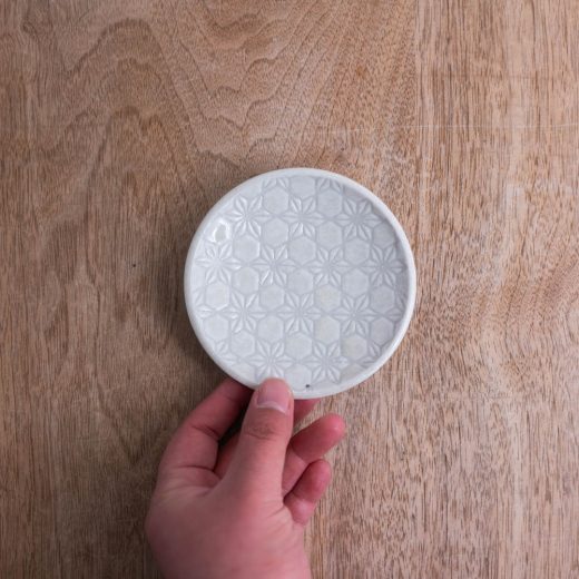 白麻波紋 丸3寸皿 -器市-