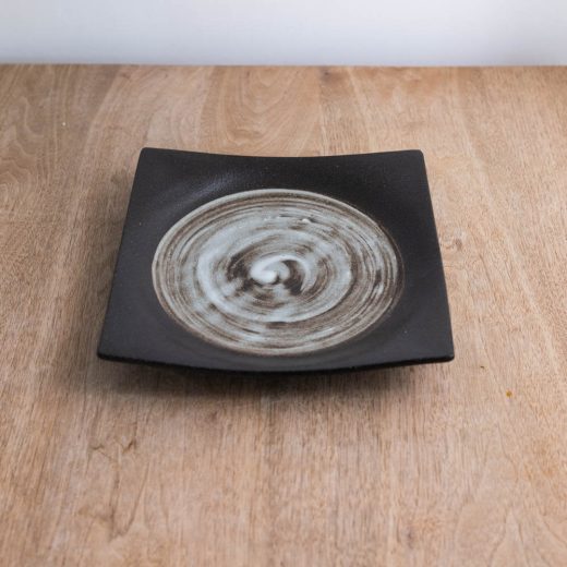 深山雪 手引き正角7.5皿 -器市-