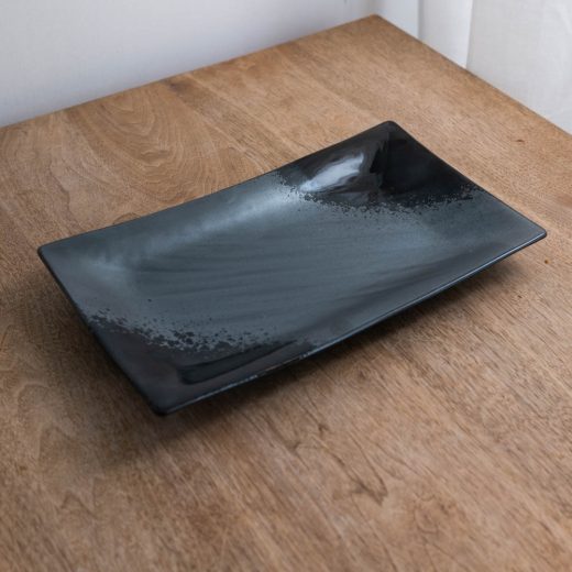 黒真珠 手引き長角尺一皿 -器市-