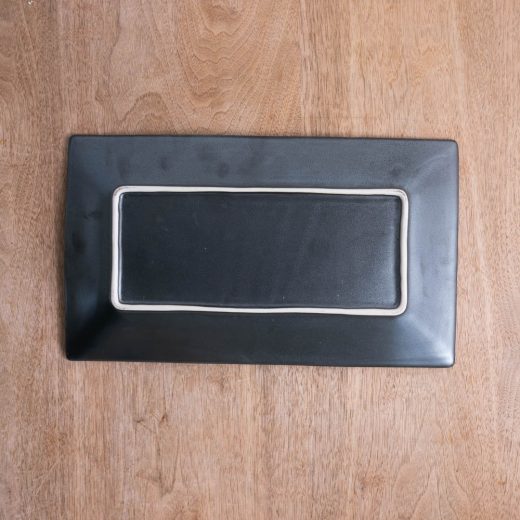 黒真珠 手引き長角尺一皿 -器市-