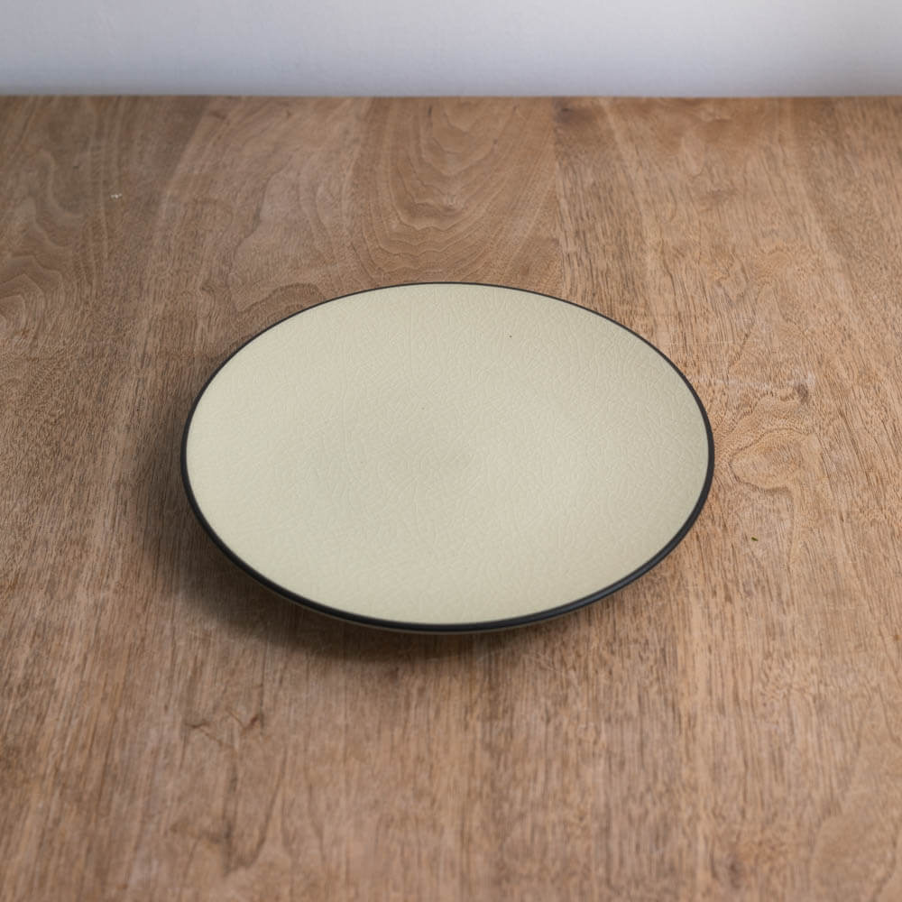 淵さび貫入 メタ22cm皿 -器市-