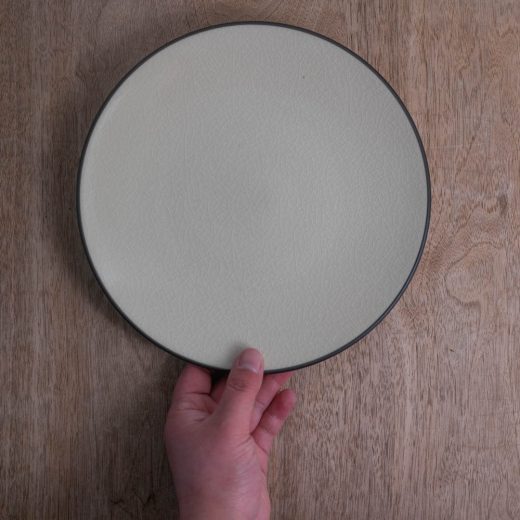 淵さび貫入 メタ22cm皿 -器市-