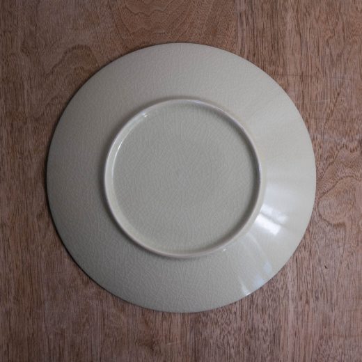 淵さび貫入 メタ22cm皿 -器市-