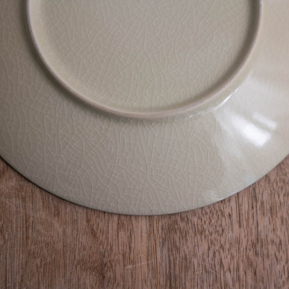 淵さび貫入 メタ22cm皿 -器市-