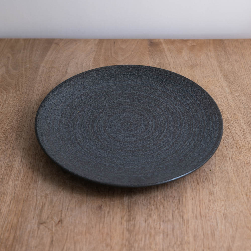 TSUMUJI 黒 メタ9寸皿 -器市-