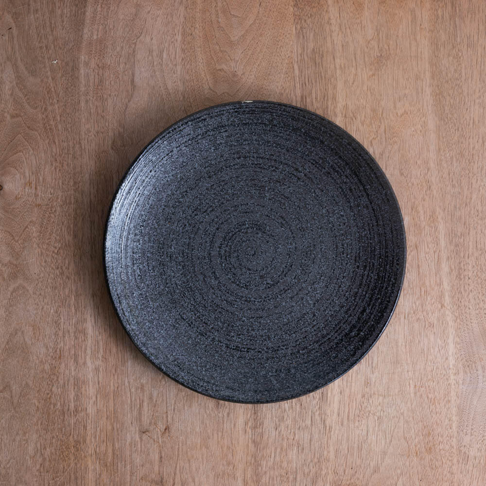 TSUMUJI 黒 メタ9寸皿 -器市-