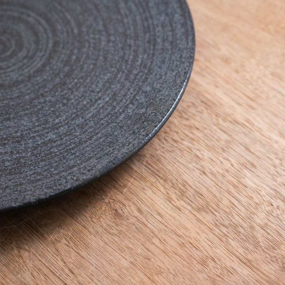 TSUMUJI 黒 メタ9寸皿 -器市-