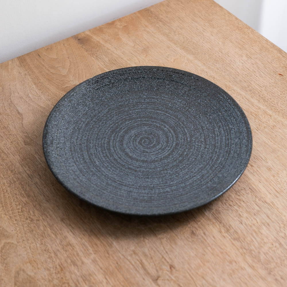 TSUMUJI 黒 メタ9寸皿 -器市-