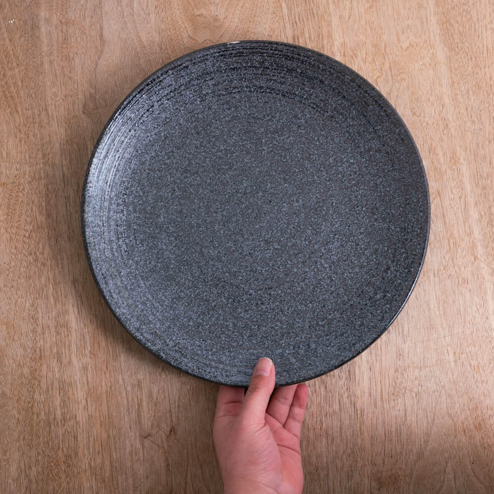 TSUMUJI 黒 メタ9寸皿 -器市-