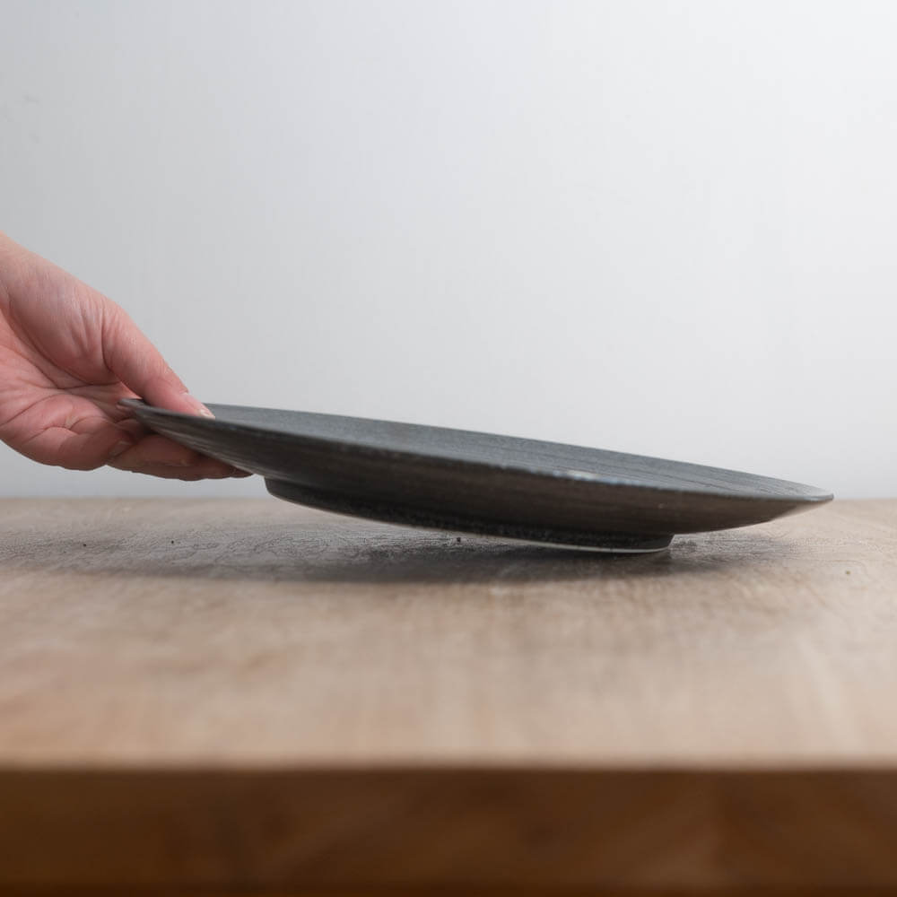 TSUMUJI 黒 メタ9寸皿 -器市-