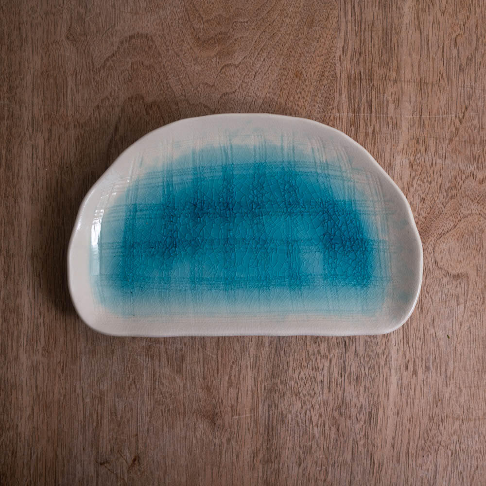 白雲 半月皿 -器市-