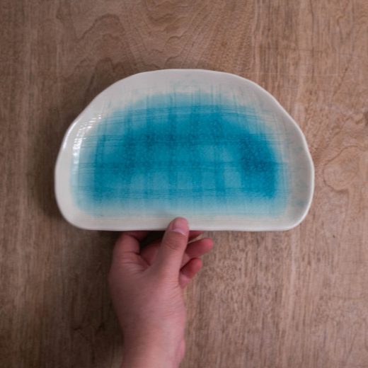 白雲 半月皿 -器市-