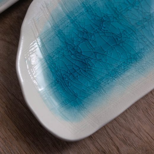 白雲 半月皿 -器市-