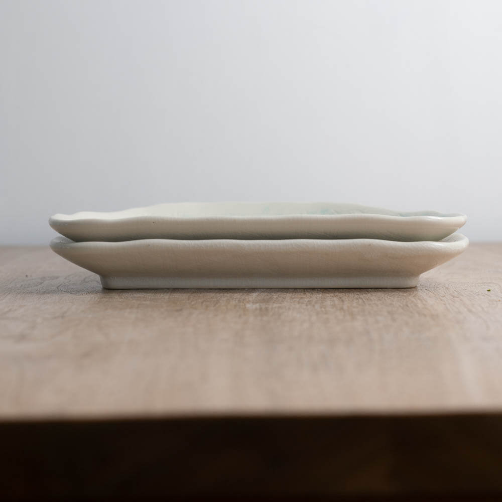 白雲 半月皿 -器市-