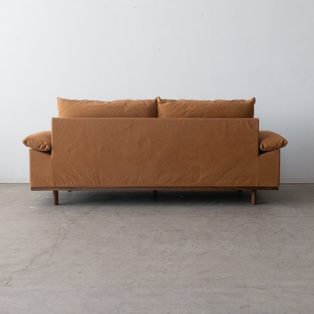 ［現品SALE］アージョ ソファ 206＋スツール 張地：ズックB-8 ウォールナット材 オイル SH440