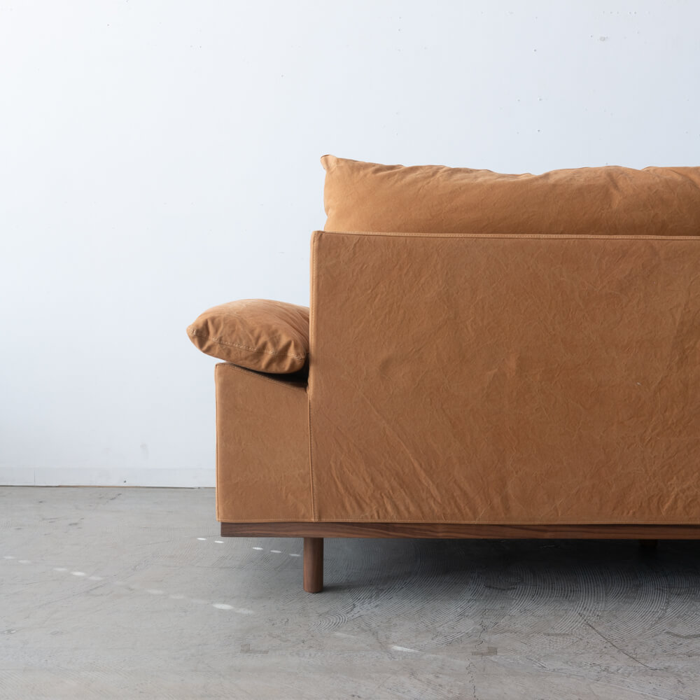 ［現品SALE］アージョ ソファ 206＋スツール 張地：ズックB-8 ウォールナット材 オイル SH440