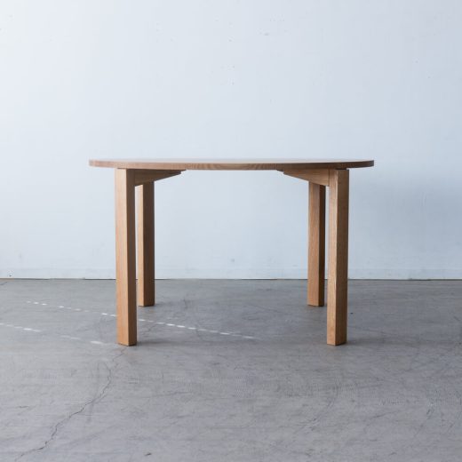 kitoki IK52 maru table W1200 4本脚 ホワイトオーク柾目 節有 / オイル