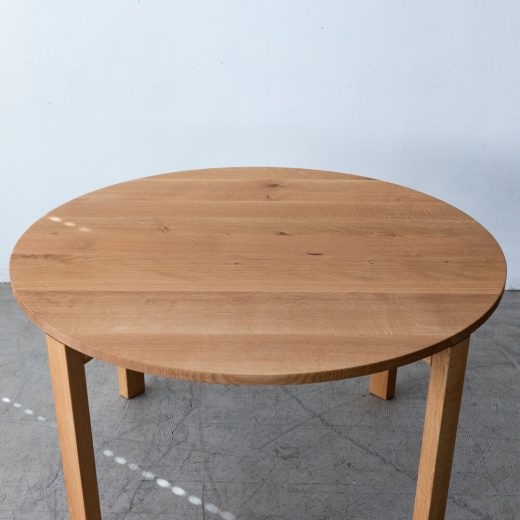 kitoki IK52 maru table W1200 4本脚 ホワイトオーク柾目 節有 / オイル