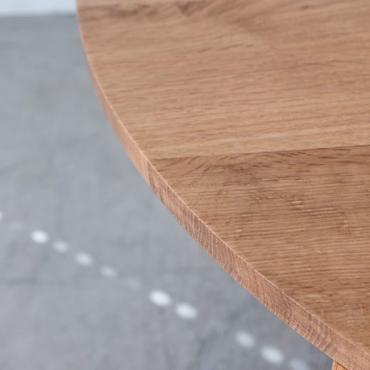 kitoki IK52 maru table W1200 4本脚 ホワイトオーク柾目 節有 / オイル