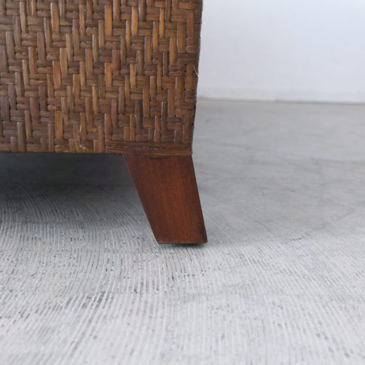 ［アップサイクル品］ラタン 3Pソファ W1800