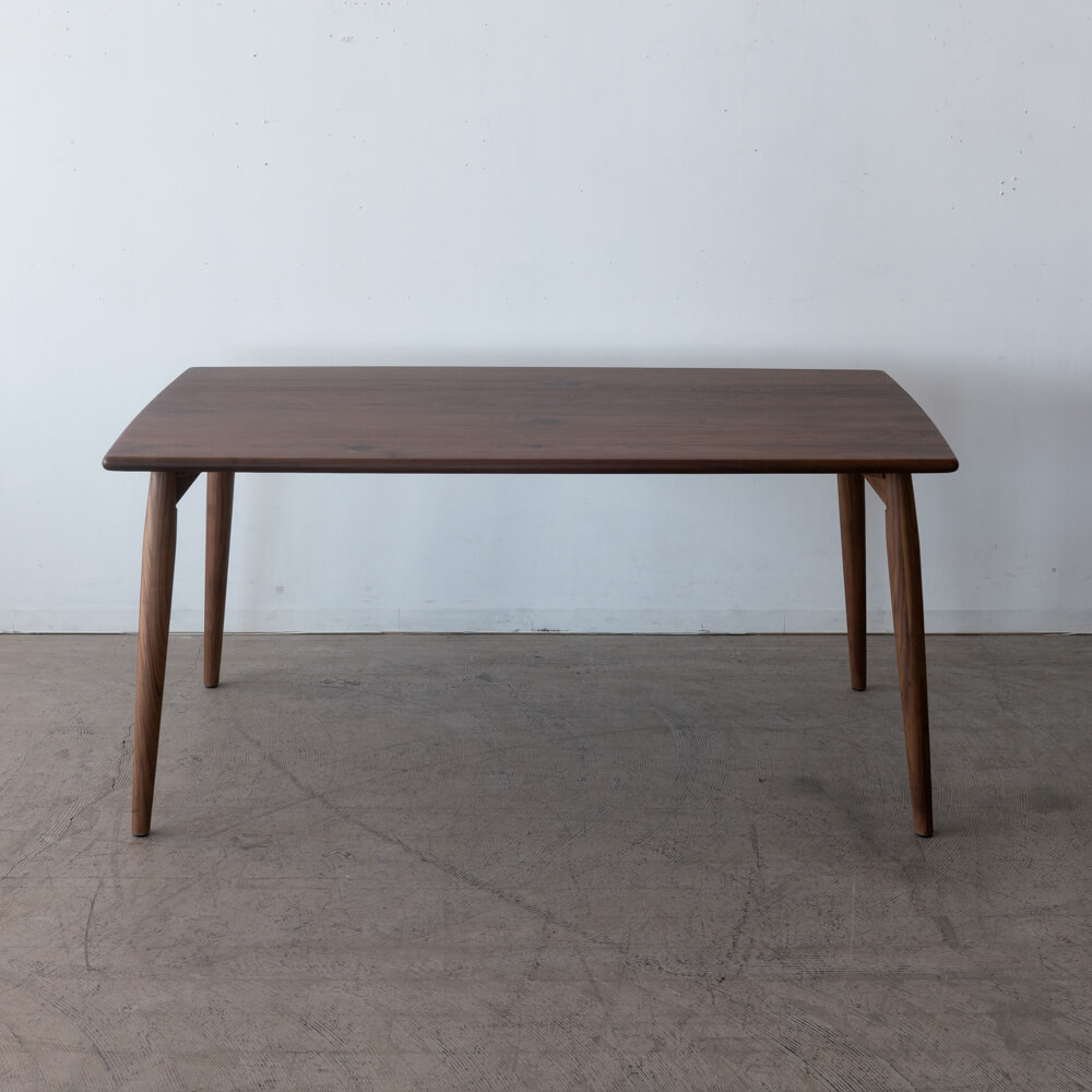 ［現品SALE］セレクト ダイニングテーブル BWN 150（27）ウォールナット材 / ウレタン 4本脚