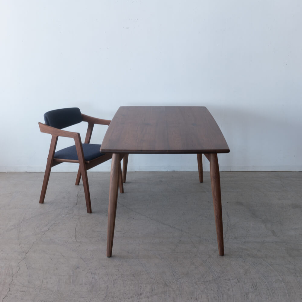 ［現品SALE］セレクト ダイニングテーブル BWN 150（27）ウォールナット材 / ウレタン 4本脚