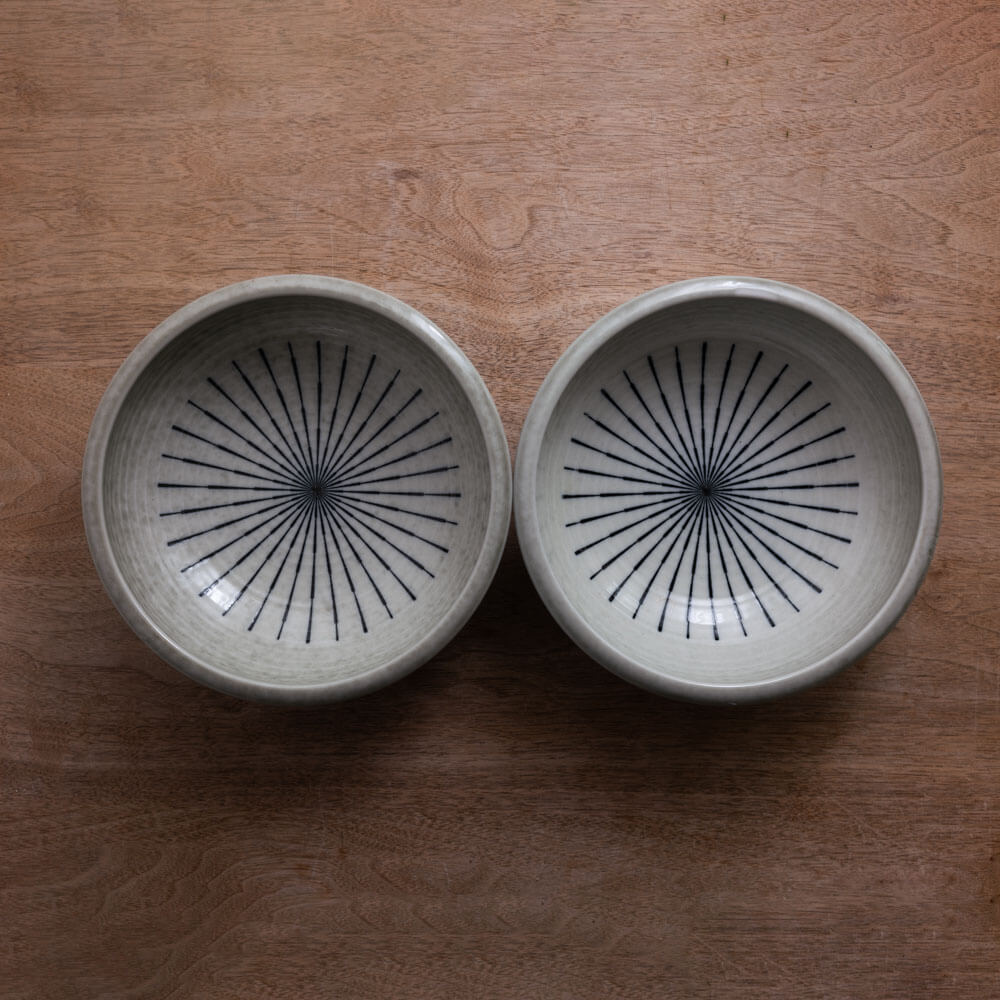 TOKUSA 織部吹き 括り手6.5鉢 -器市-