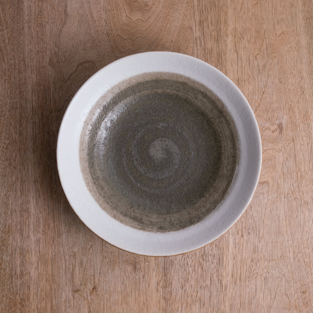 里化粧刷毛目 7.5麺皿 -器市-