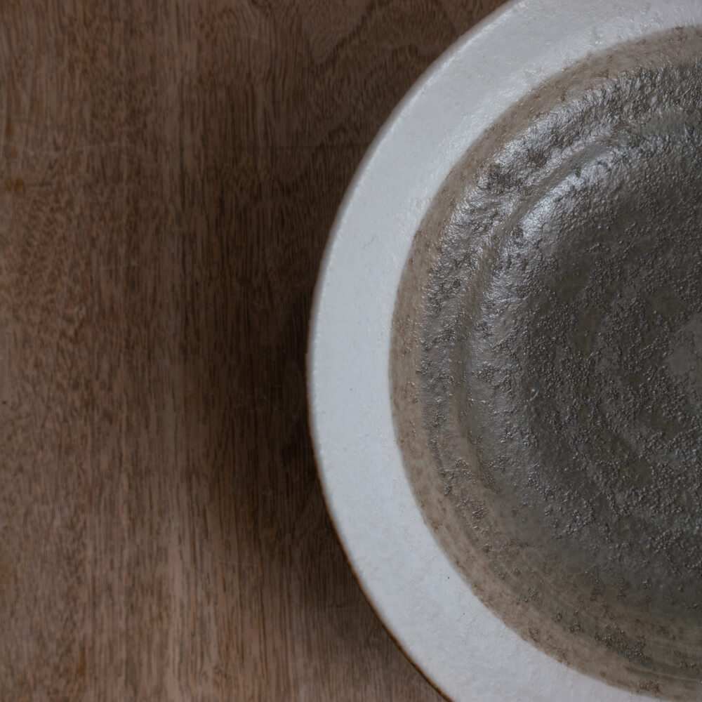 里化粧刷毛目 7.5麺皿 -器市-