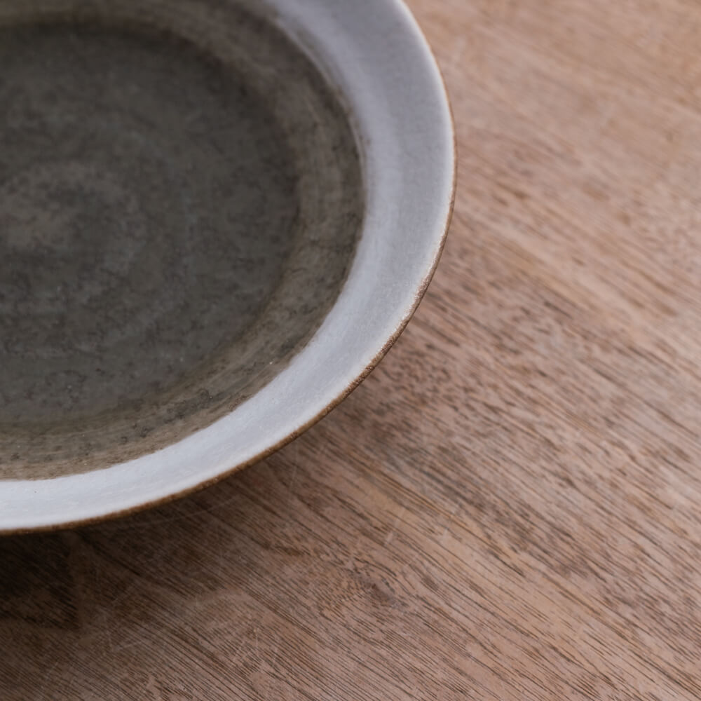 里化粧刷毛目 7.5麺皿 -器市-