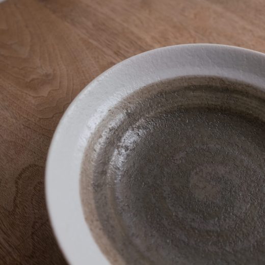 里化粧刷毛目 7.5麺皿 -器市-