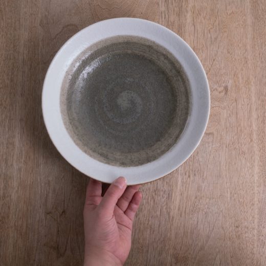 里化粧刷毛目 7.5麺皿 -器市-