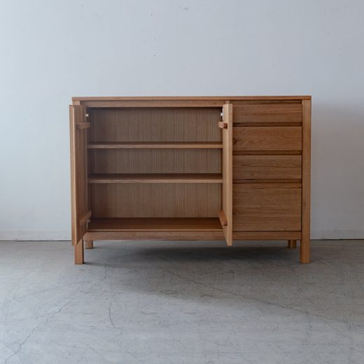 ［数量限定］新品 Prelu サイドボード120 クルミ / ライト