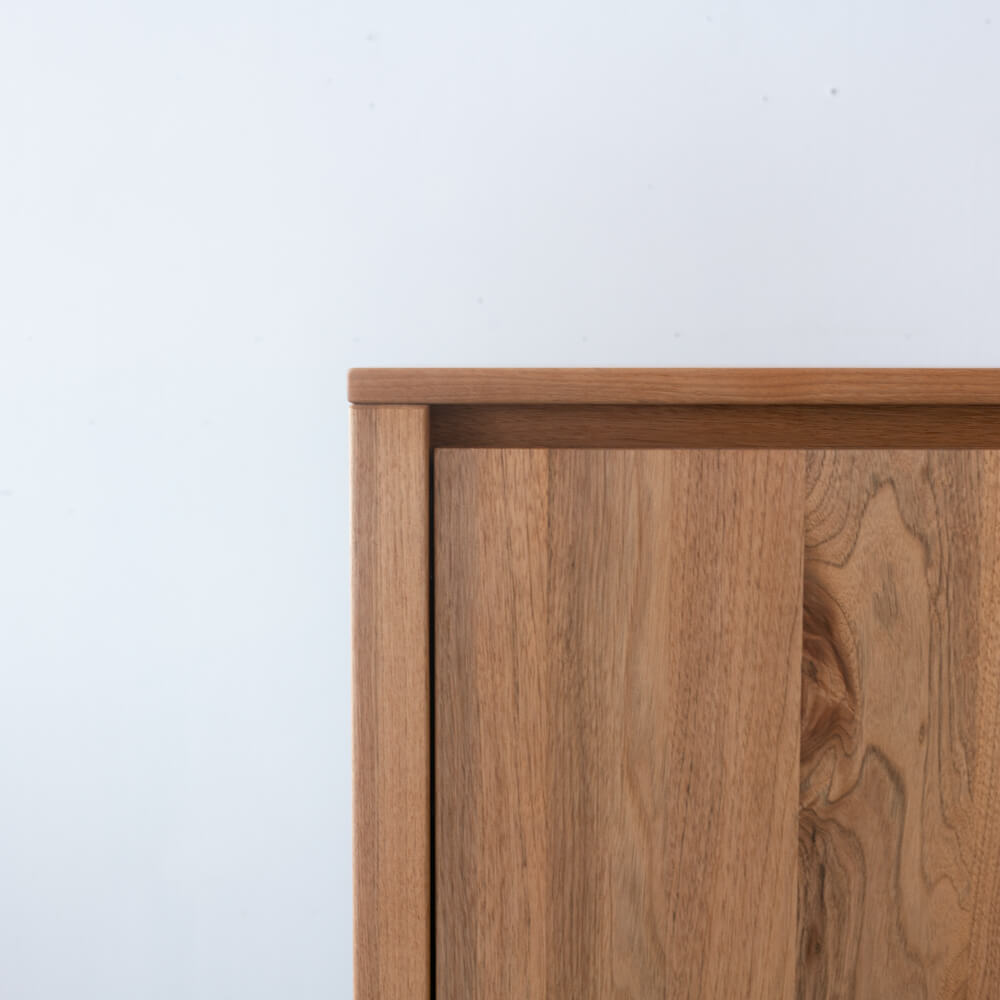 ［数量限定］新品 Prelu サイドボード120 クルミ / ライト