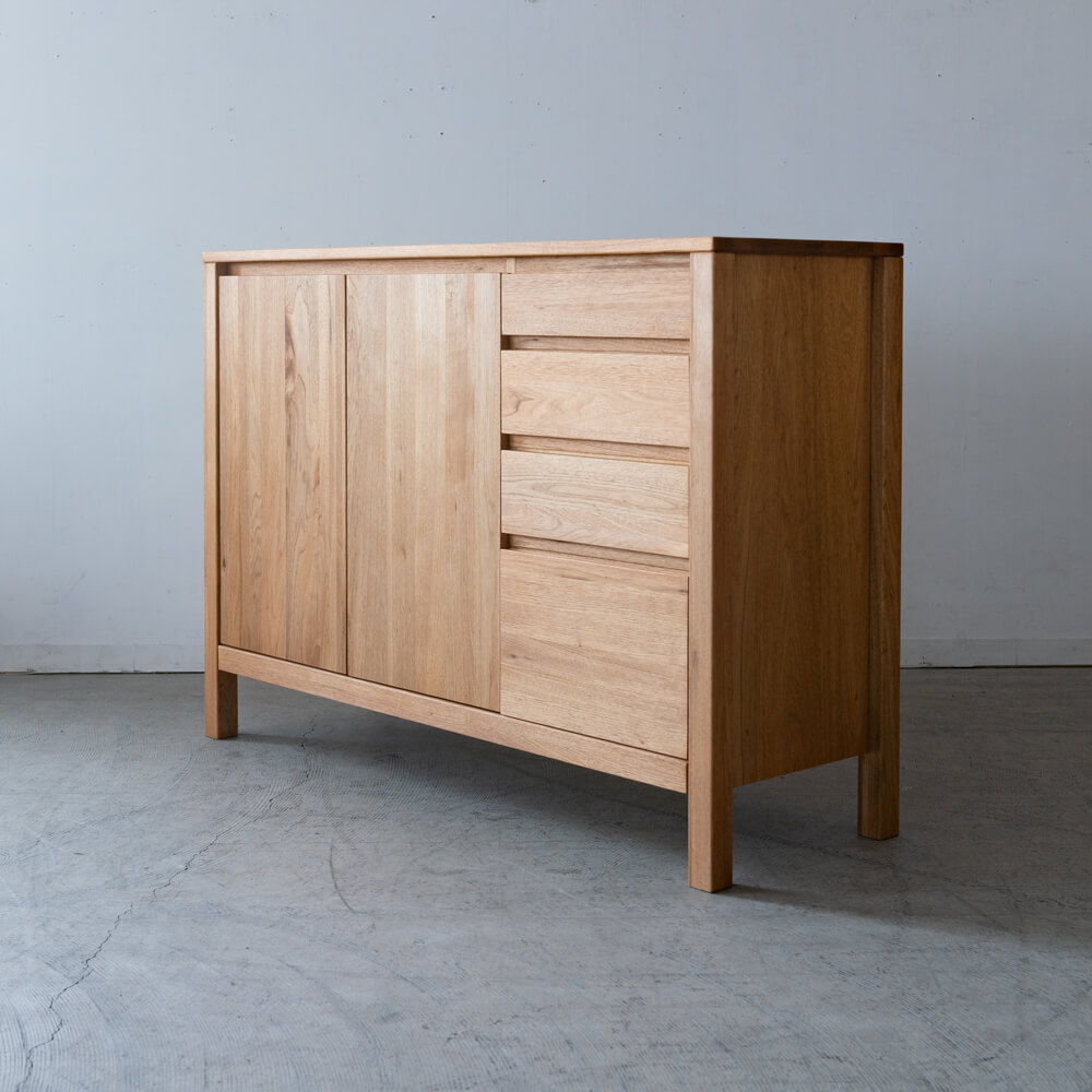 ［数量限定］新品 Prelu サイドボード120 クルミ / ライト