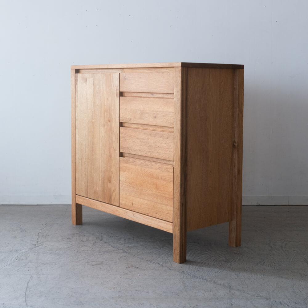 ［数量限定］新品 Prelu サイドボード85 クルミ / ライト