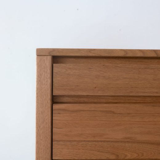 ［数量限定］新品 Prelu リビングチェスト85 クルミ / ライト