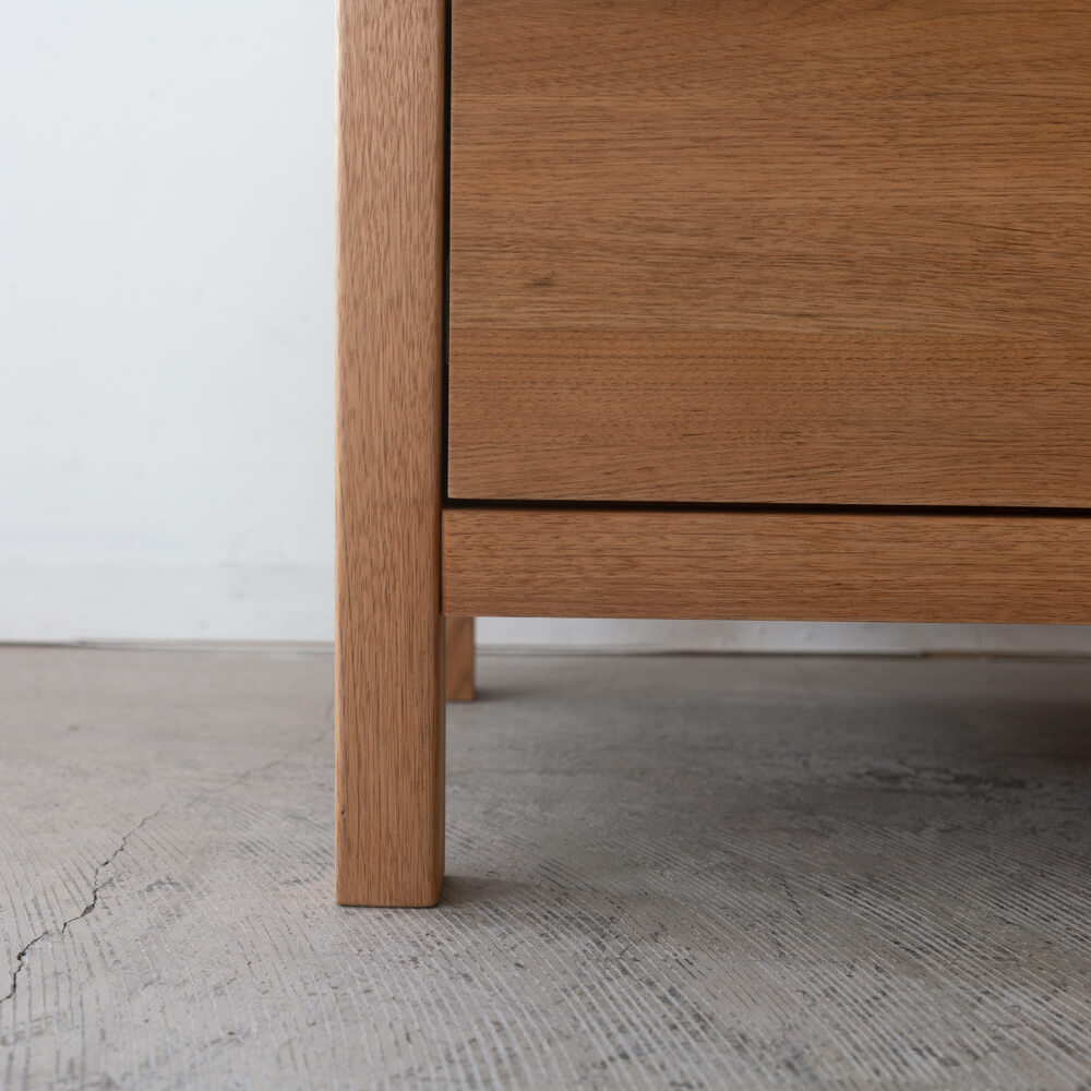 ［数量限定］新品 Prelu リビングチェスト85 クルミ / ライト