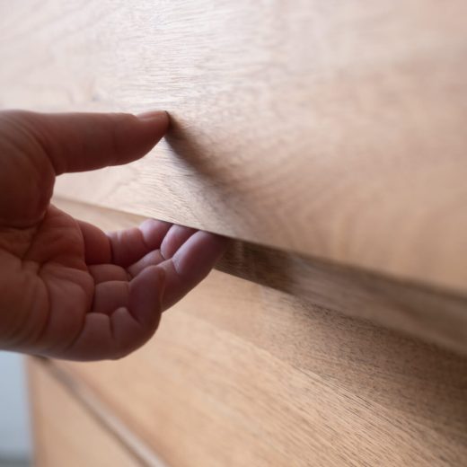 ［数量限定］新品 Prelu リビングチェスト85 クルミ / ライト