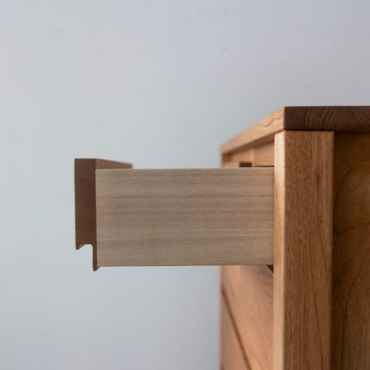 ［数量限定］新品 Prelu リビングチェスト85 クルミ / ライト