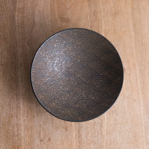 アース波紋 8寸盛鉢 -器市-