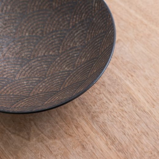 アース波紋 8寸盛鉢 -器市-