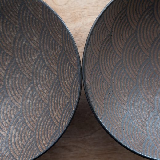 アース波紋 8寸盛鉢 -器市-