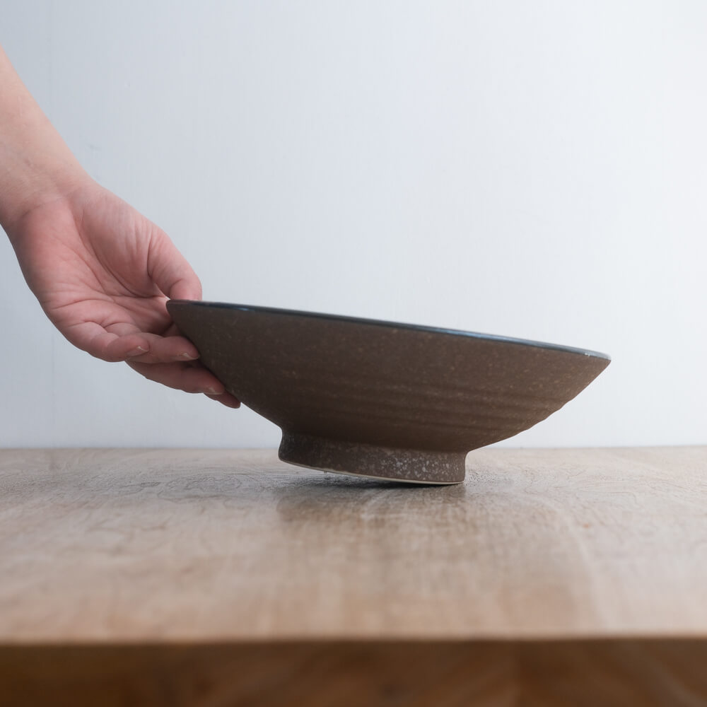 アース波紋 8寸盛鉢 -器市-