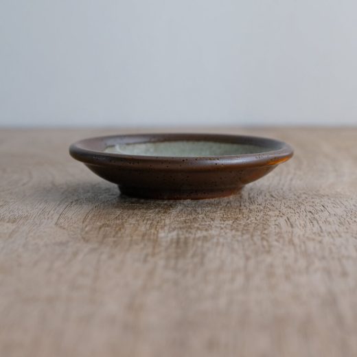 茶白流し 3寸皿 -器市-